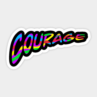 Courage Design Sticker